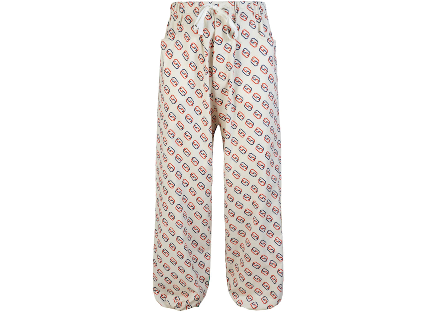 Gucci Bi-Material Jogging Pants Ivory/Red