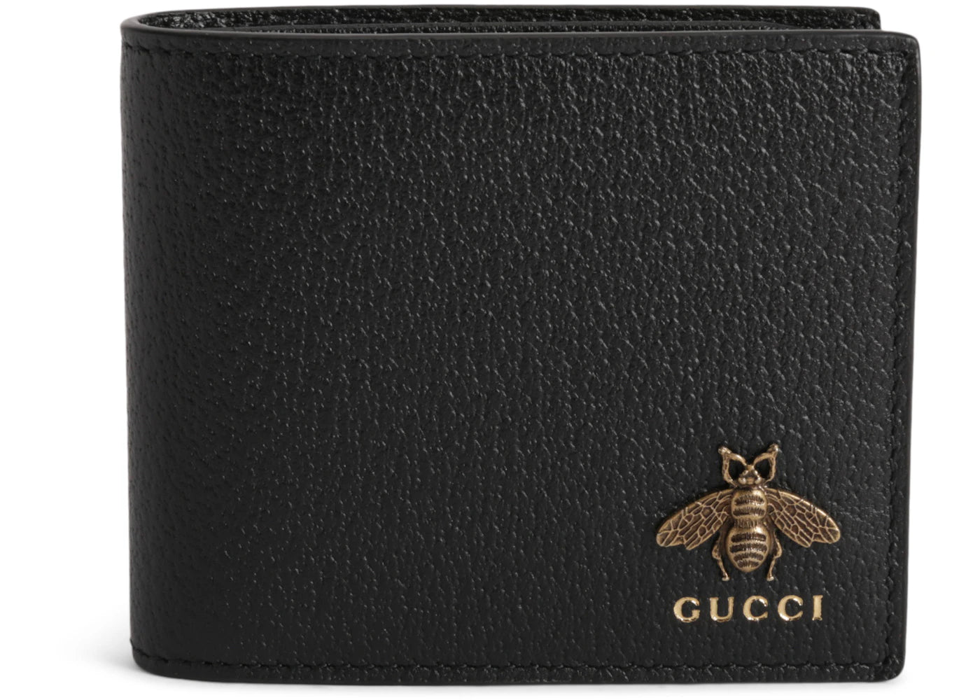 Gucci Bifold Wallet Animalier Bee Black