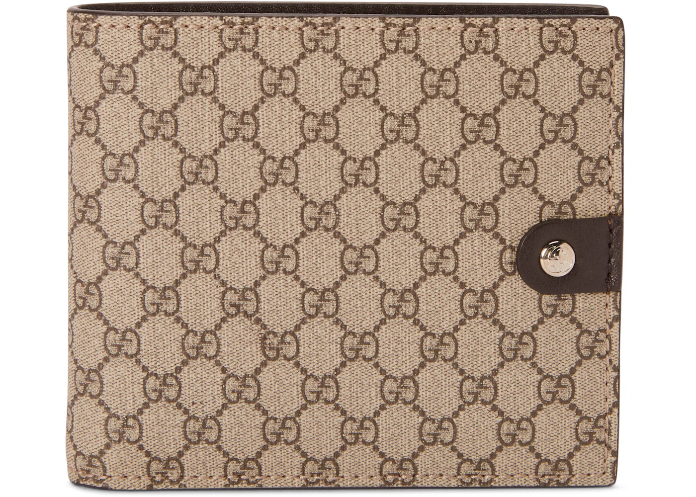 Gucci Bifold Wallet GG Supreme Beige/Ebony