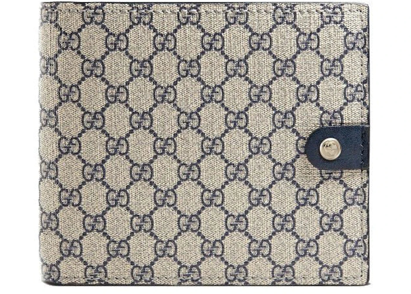 Gucci Bifold Wallet GG Supreme Blue/Beige