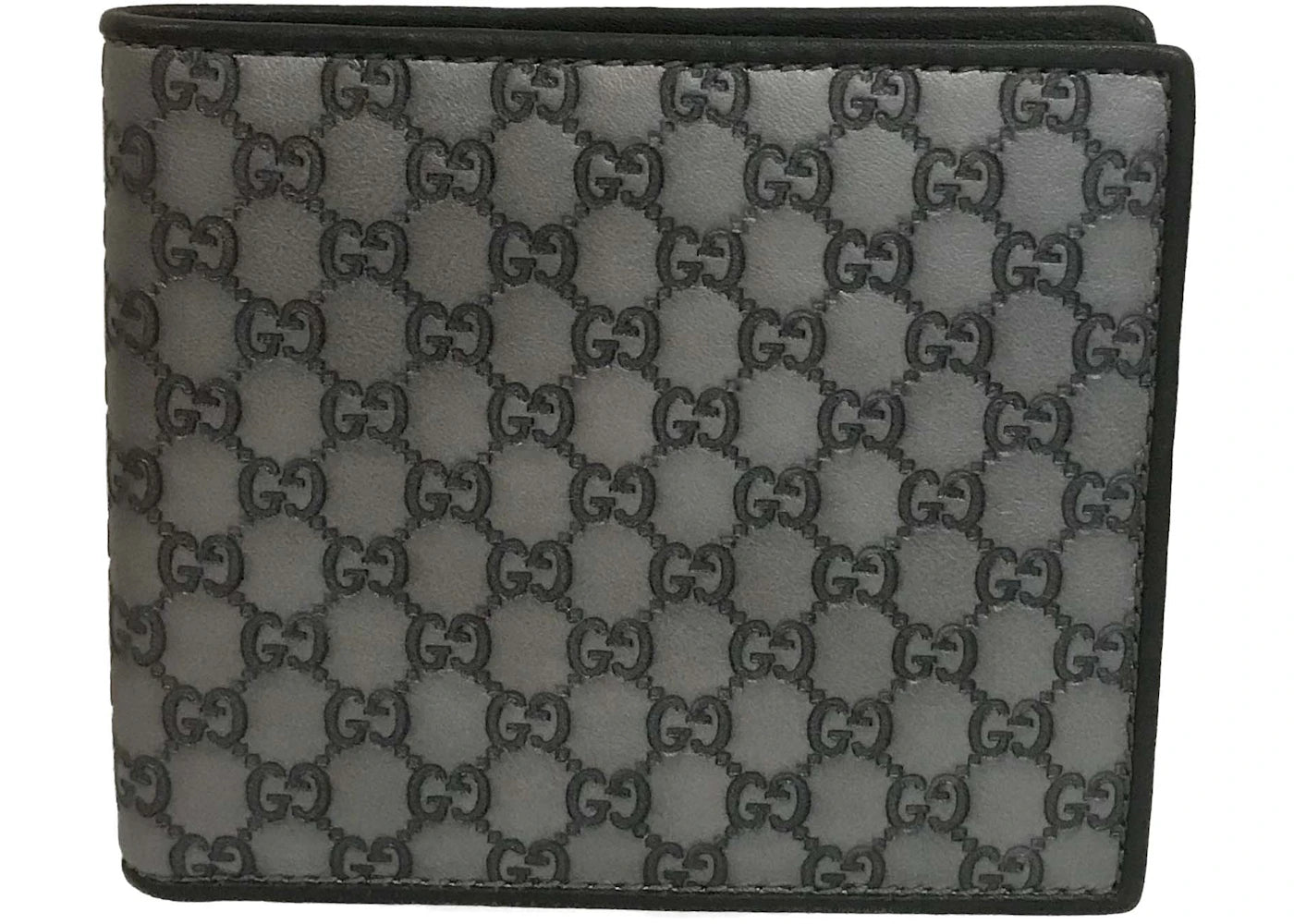 Gucci Bifold Wallet MicroGuccissima Silver/Black