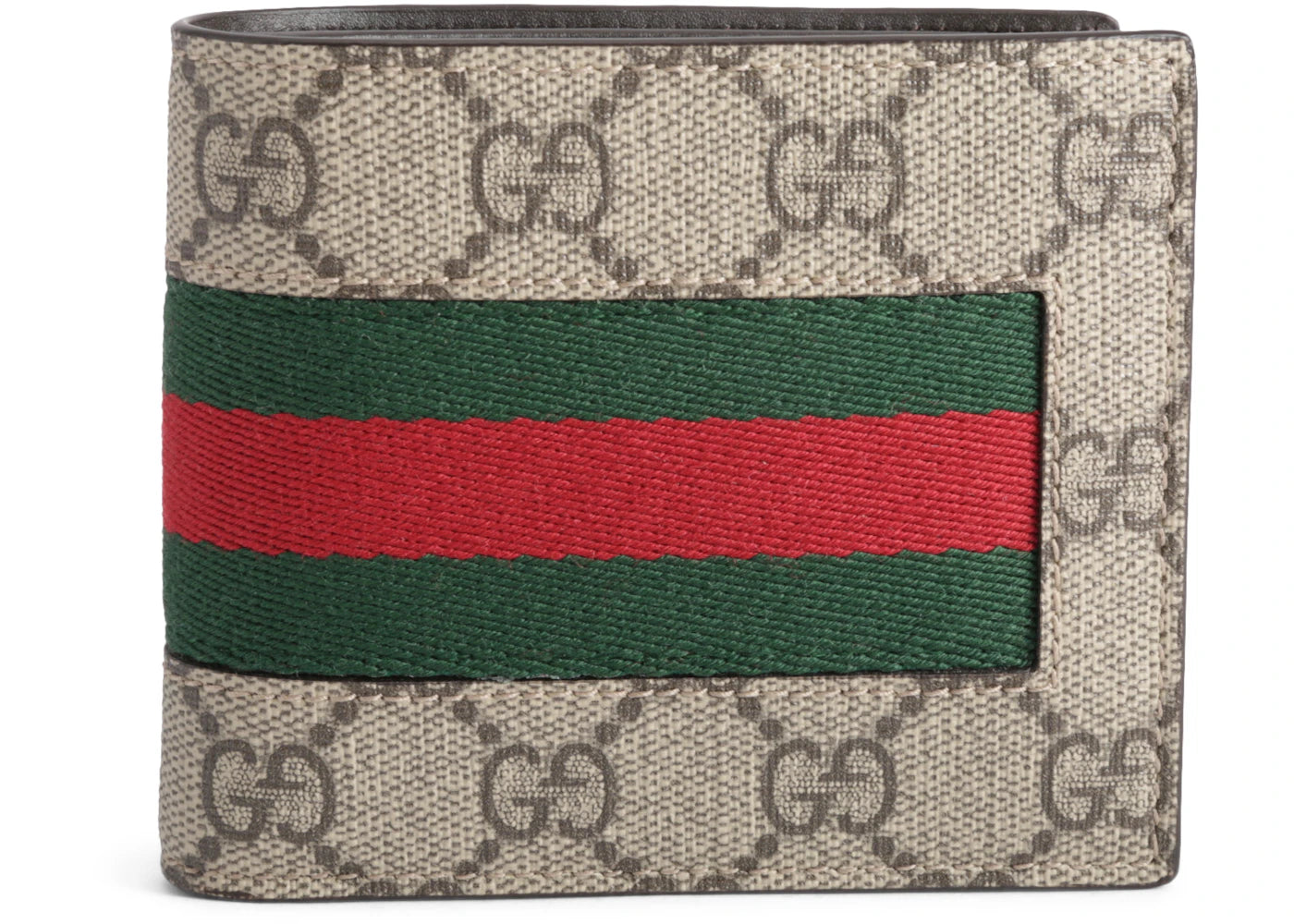 Gucci Bifold Wallet GG Supreme Web Brown