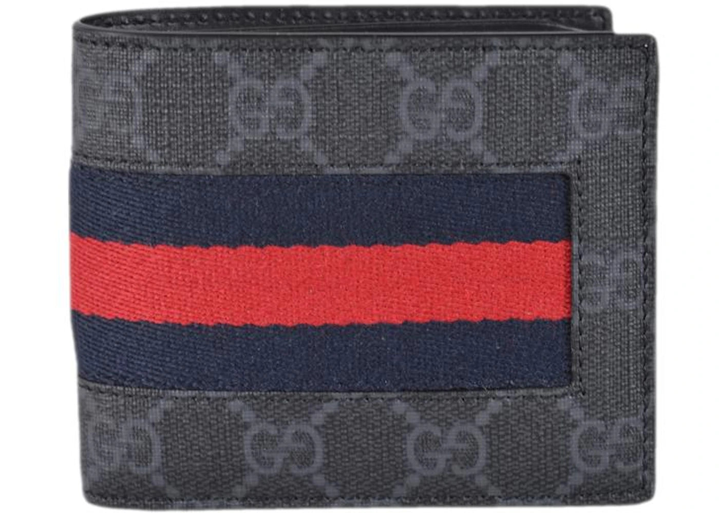 Gucci Bifold Wallet GG Supreme Web Black