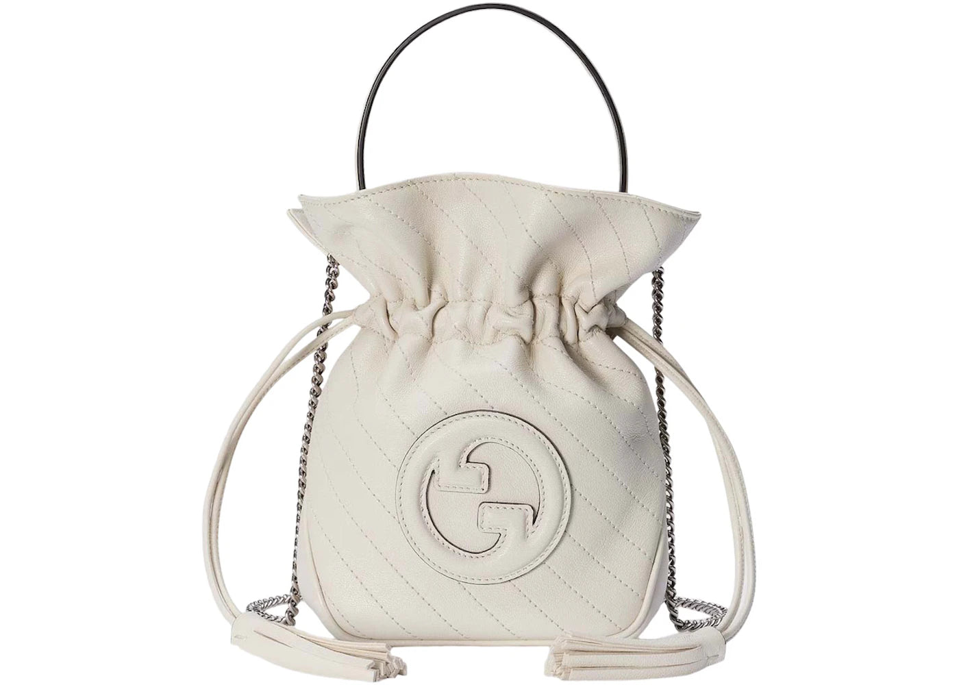 Gucci Blondie Mini Bucket Bag White