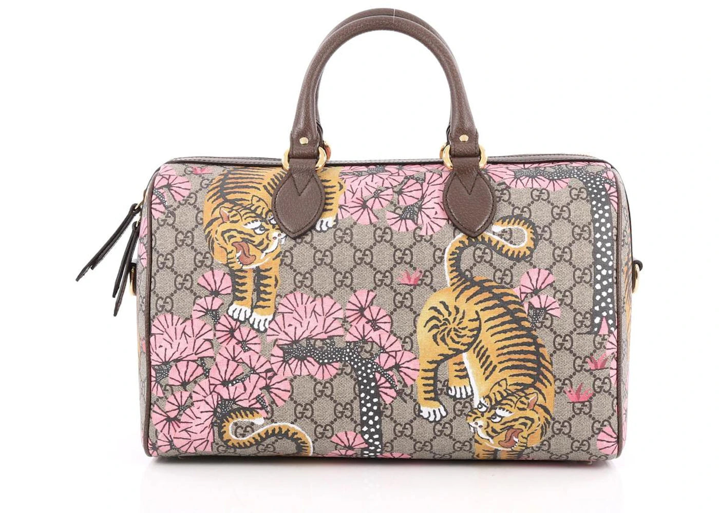 Gucci Convertible Boston Monogram GG Supreme Bengal Print Medium Brown/Multicolor