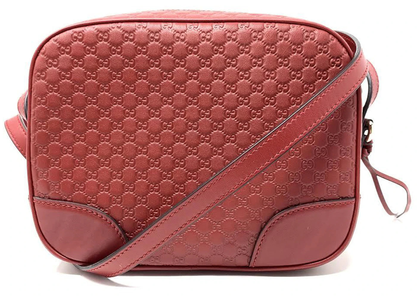 Gucci Bree Crossbody Microguccissima Hibiscus Red