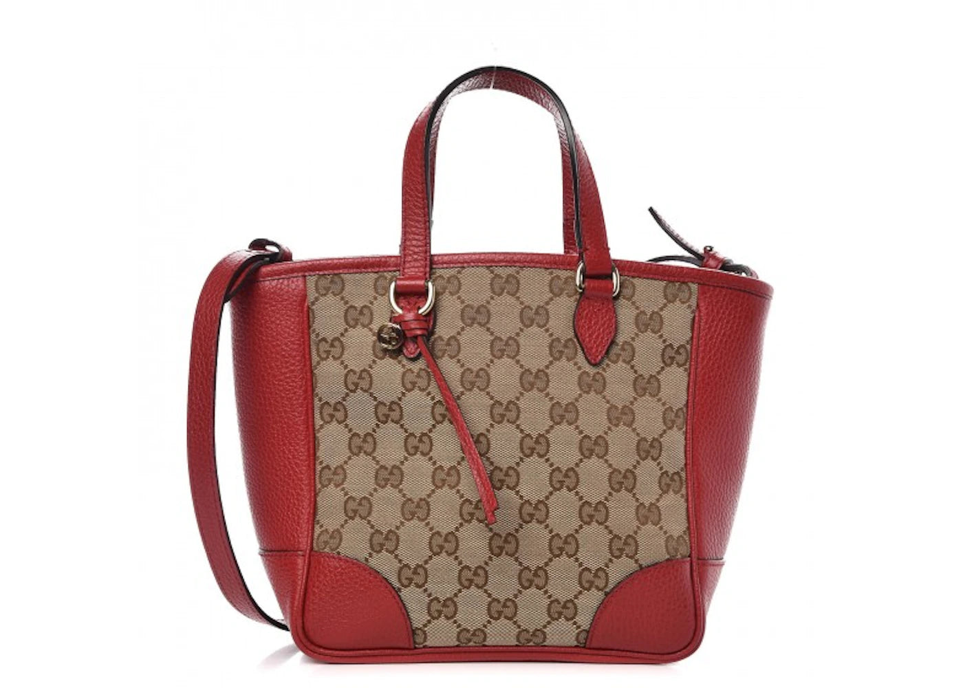 Gucci Bree Tote GG Supreme Small Beige/Red