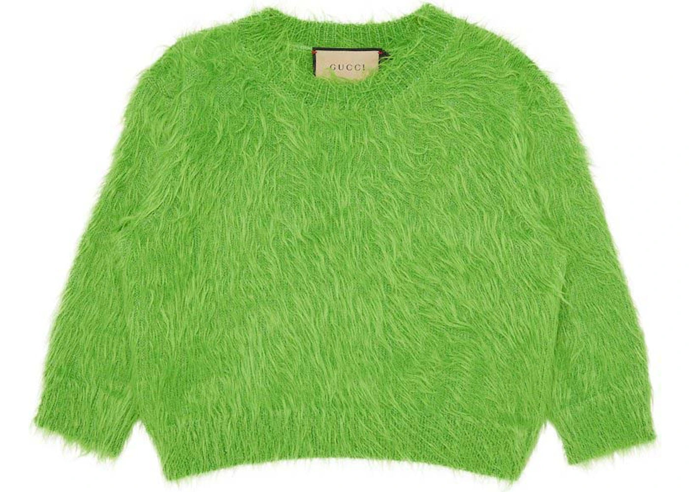 Gucci Brushed Wool Knit Sweater Green