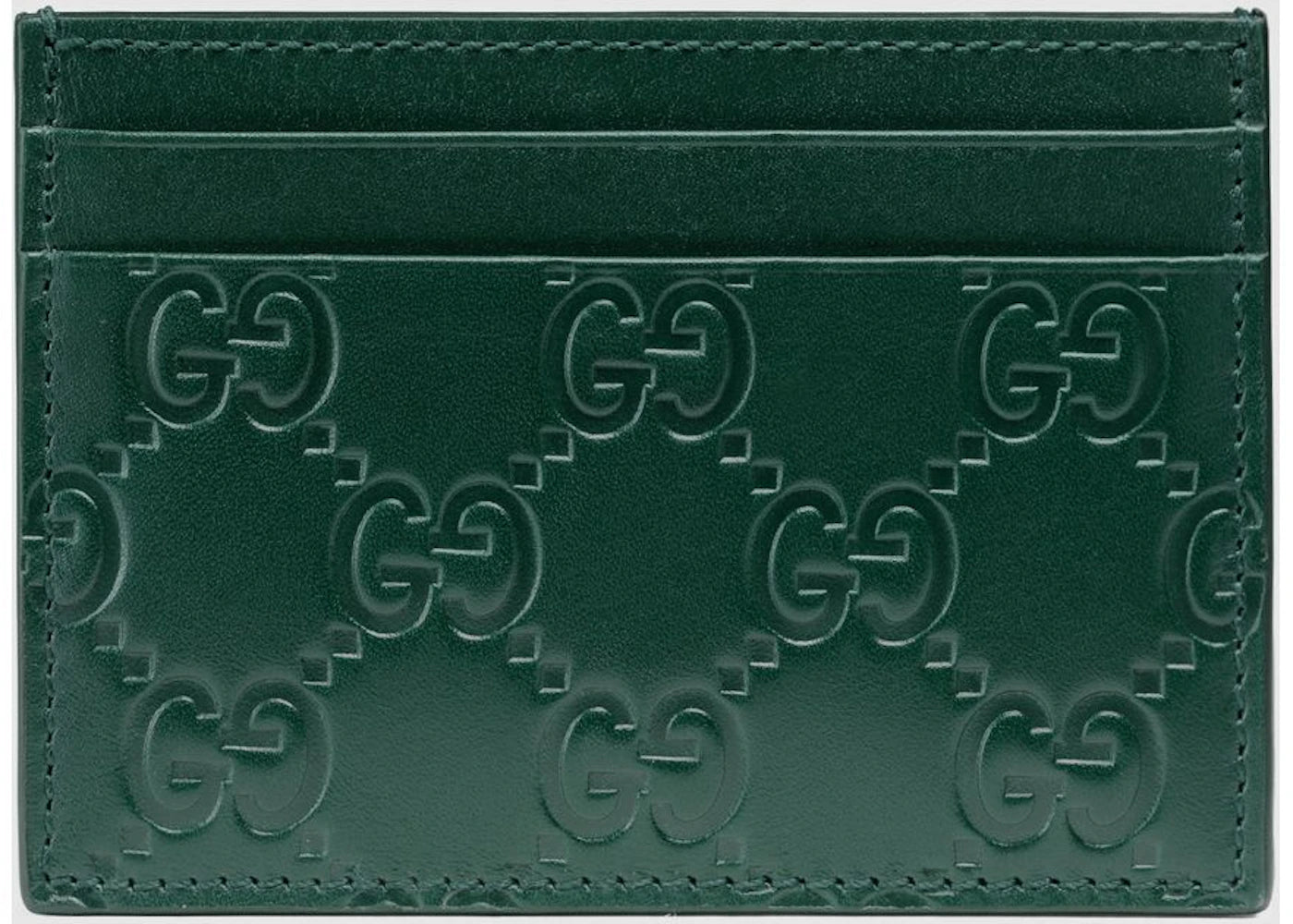 Gucci Card Case Guccissima Green