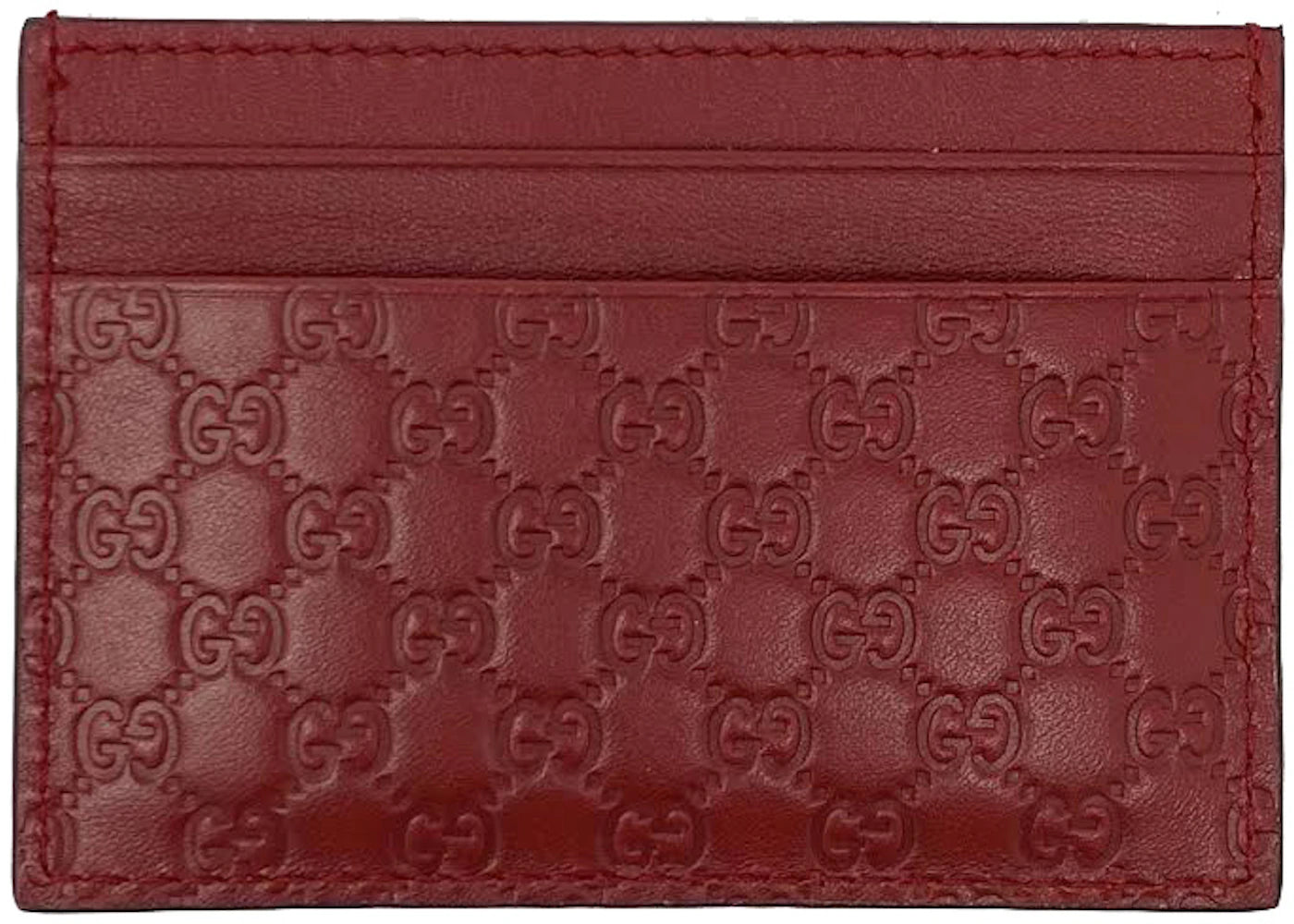 Gucci Card Case Guccissima Red