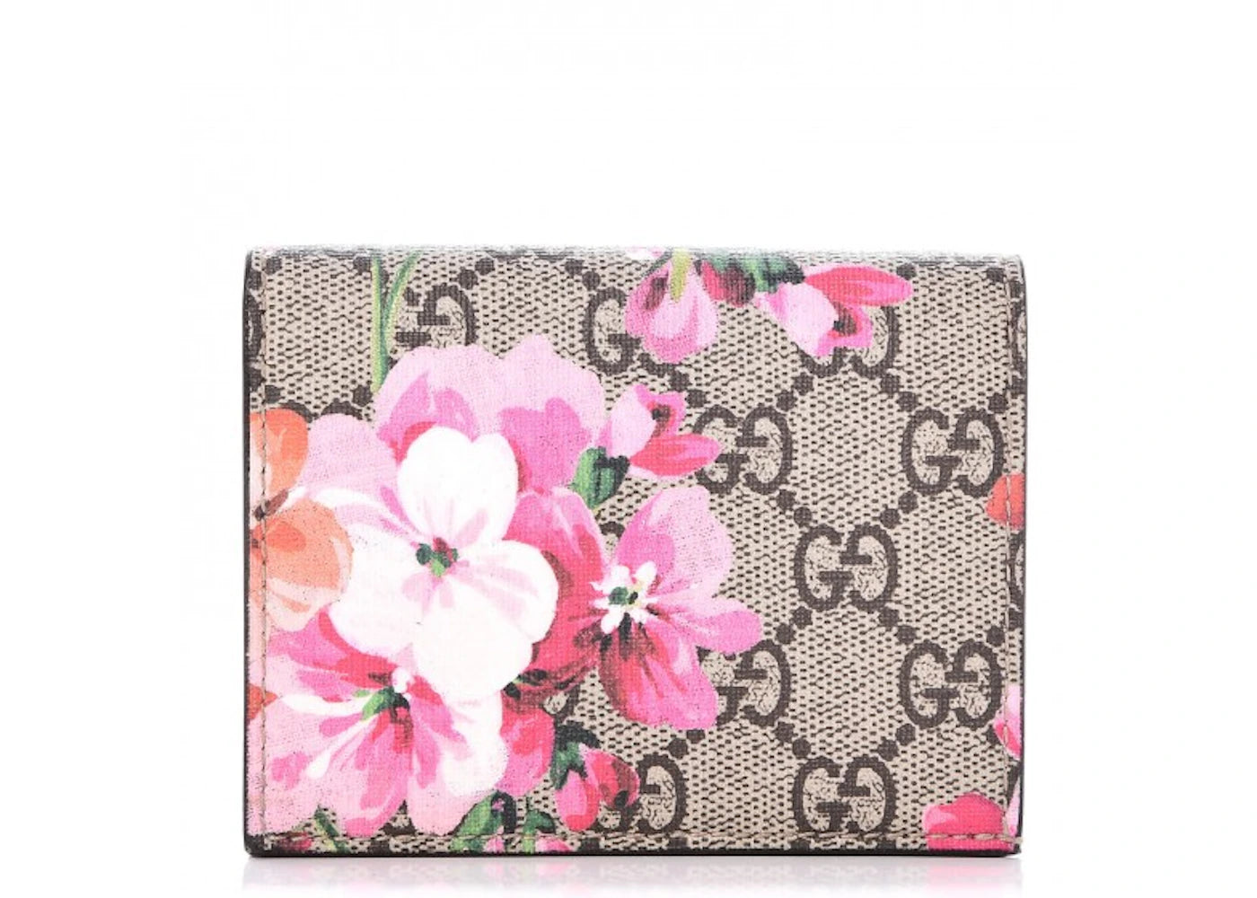 Gucci Wallet GG Supreme Blooms Pink