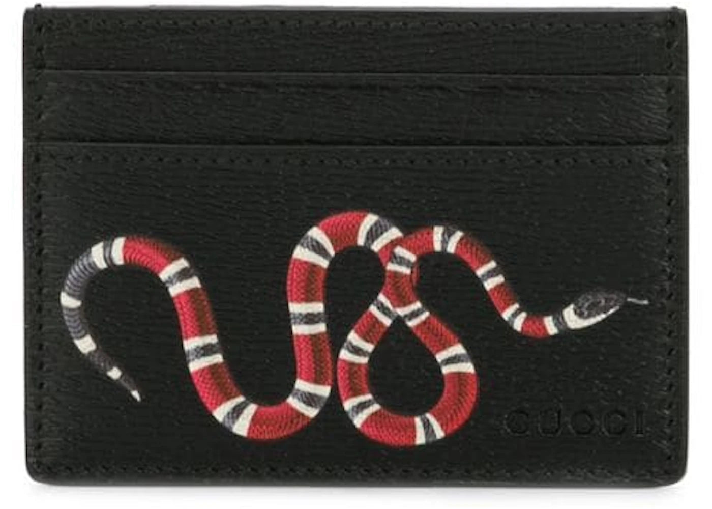 Gucci Card Holder Kingsnake Black