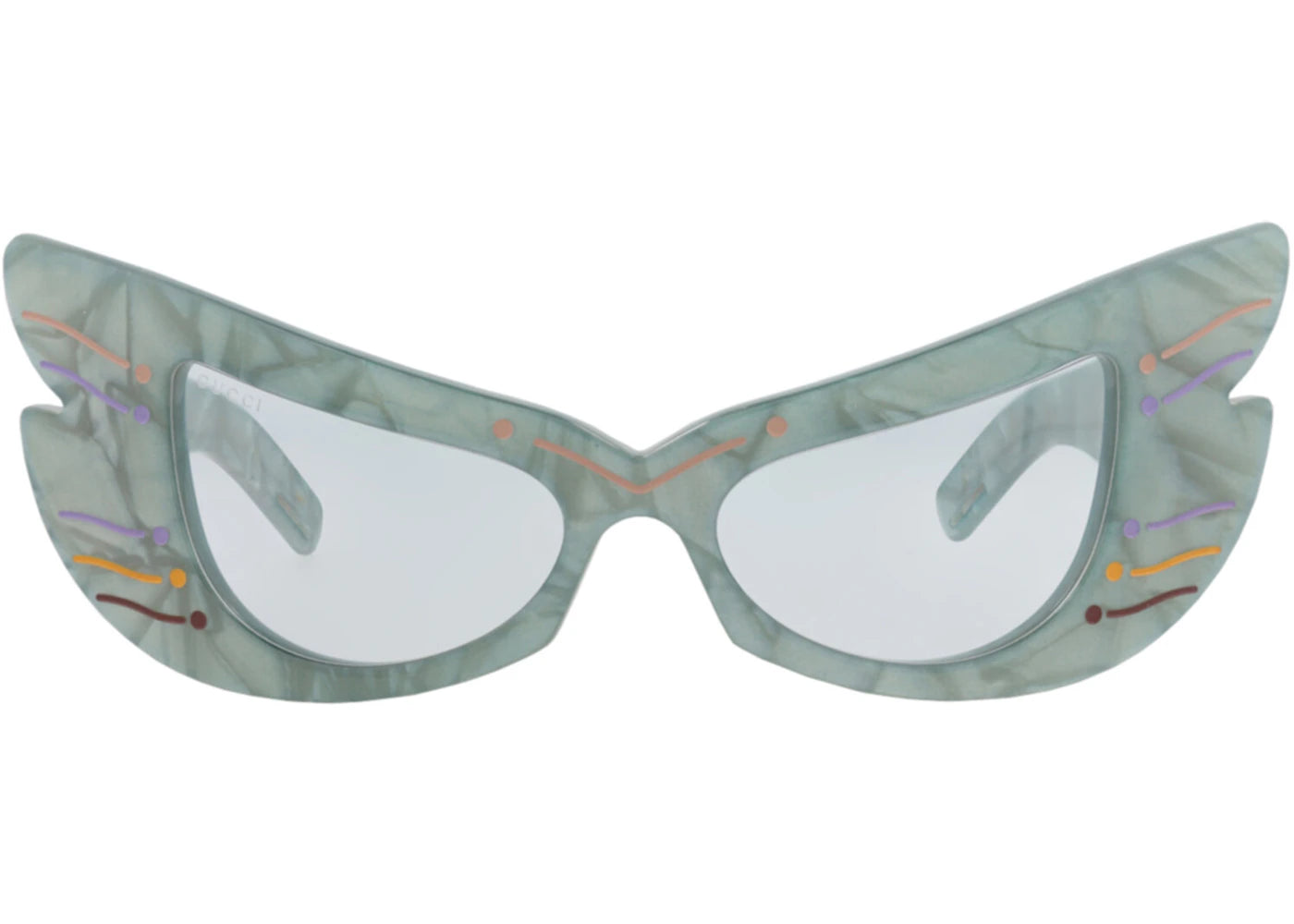 Gucci Cat Eye-Frame Acetate Sunglasses Light Blue Light Blue Light Blue (GG0710S-30008740-004)