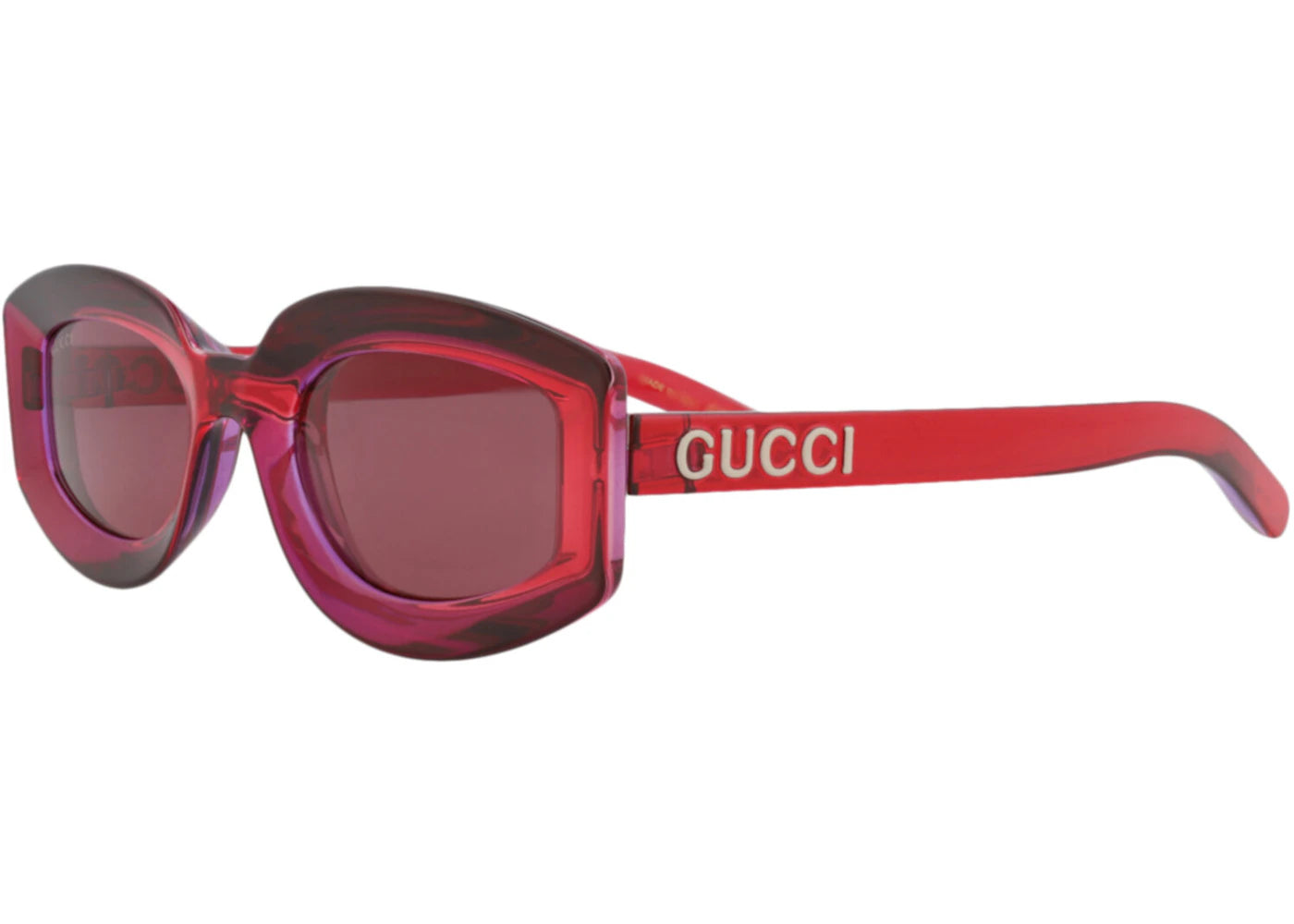 Gucci Cat Eye-Frame Injection Sunglasses Red Red Violet (GG1719S-30015508-004)