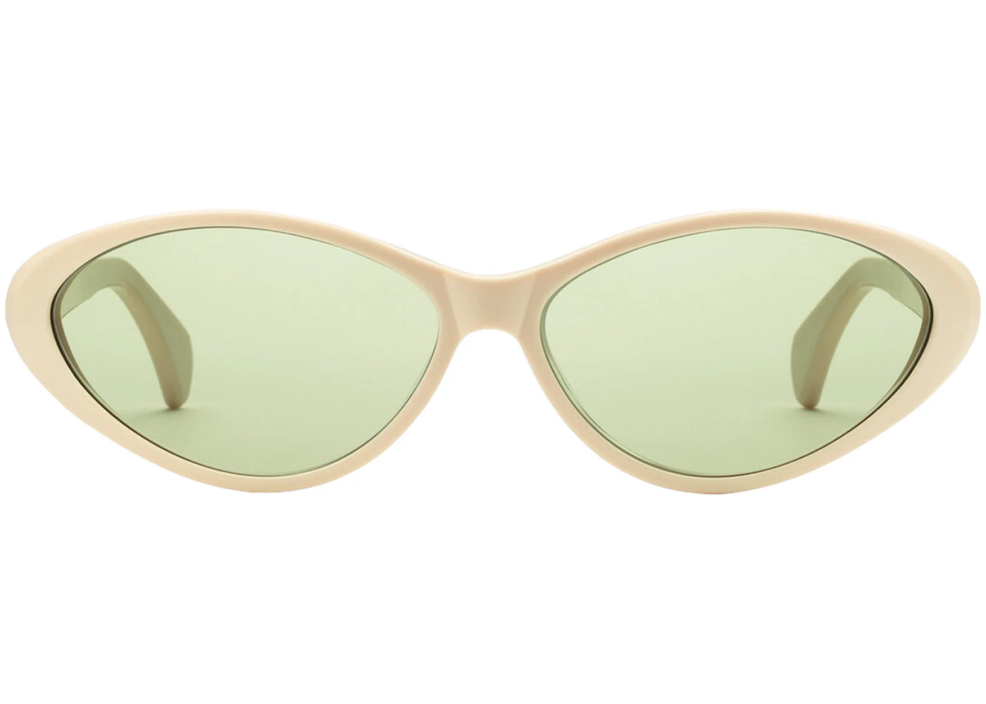 Gucci Cat-Eye Frame Sunglasses Shiny Ivory/Green (733799 J0740 9230)