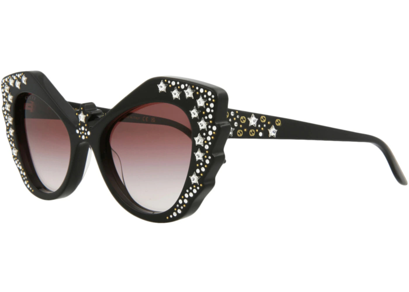 Gucci Cat Eye Sunglasses Black/Black/Red (GG1095S-30012868-001)