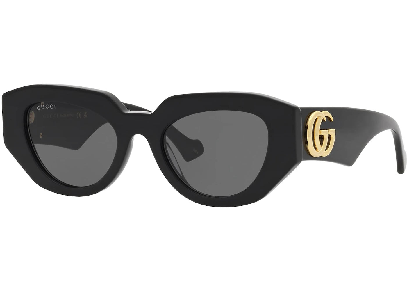 Gucci Cat Eye Sunglasses Black/Gold (GG1421S 001)