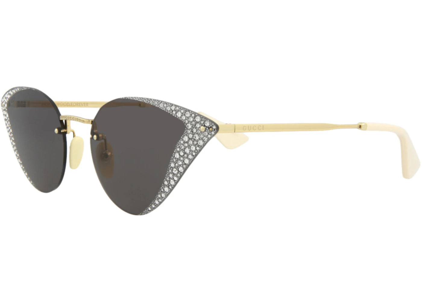 Gucci Cat Eye Sunglasses Gold/Gold/Grey (GG0898S-30010504-001)
