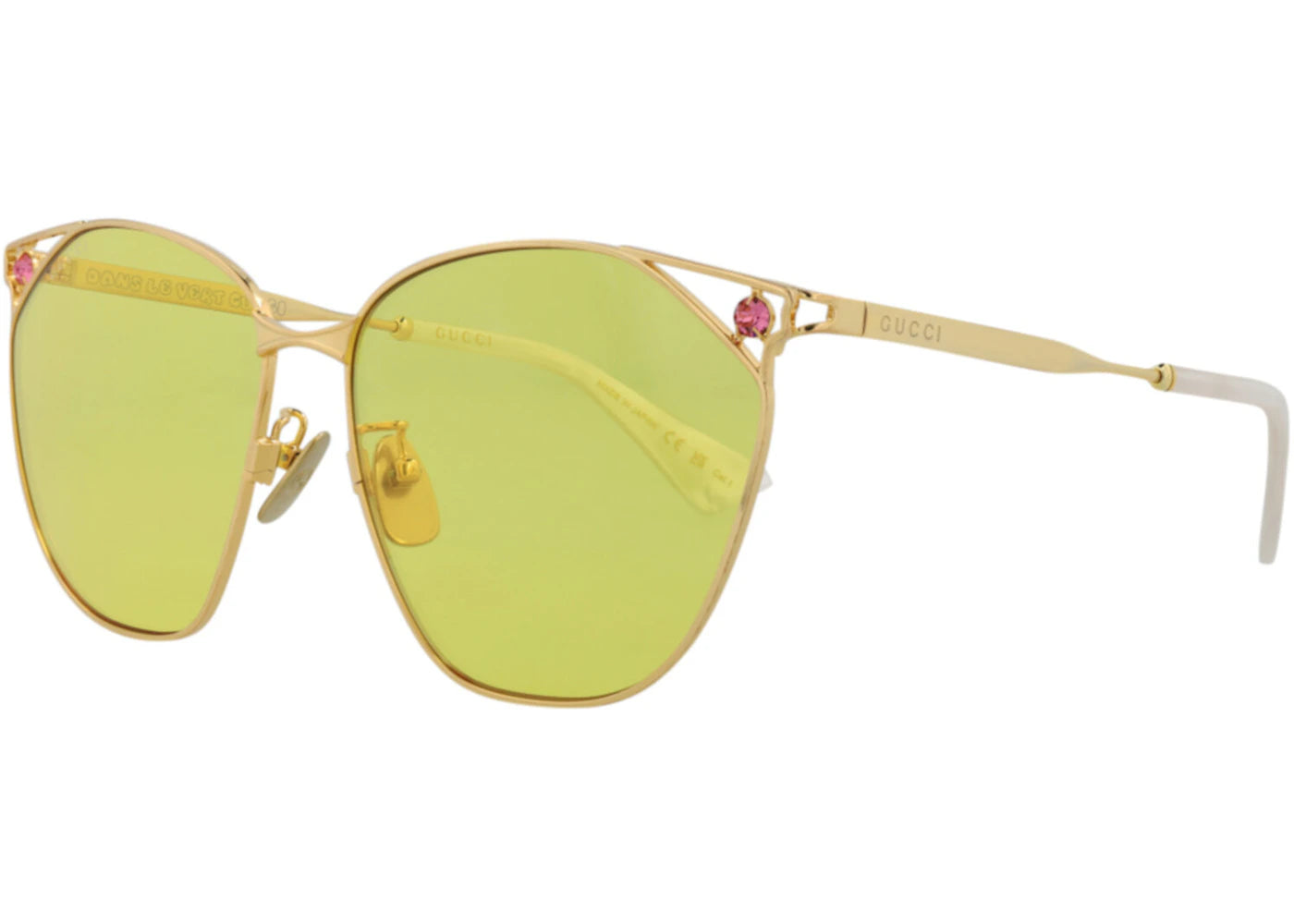 Gucci Cat Eye Sunglasses Gold/Gold/Yellow (GG1375SA-30014208-002)