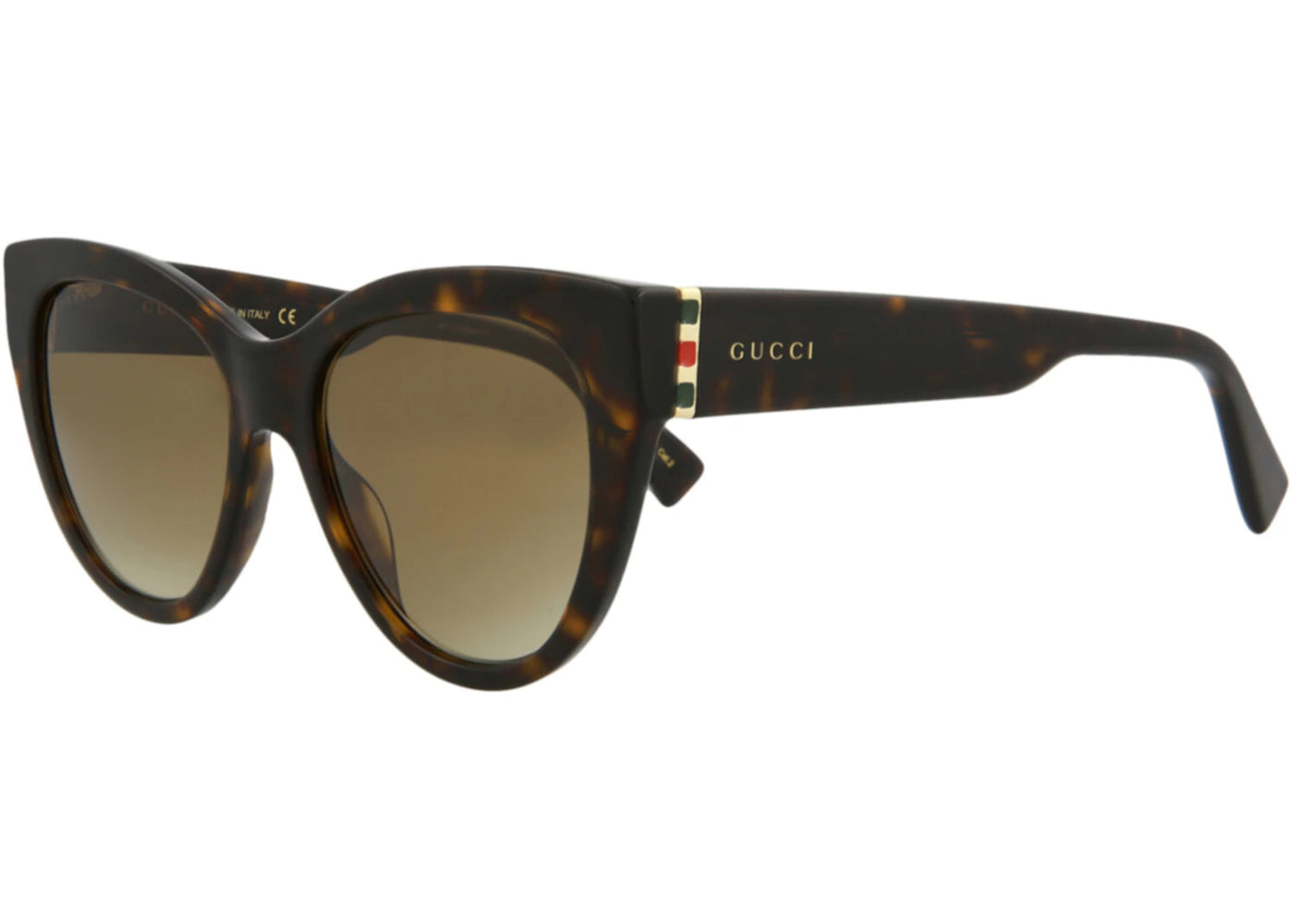 Gucci Cat Eye Sunglasses Havana Gold/Brown (GG0460S-30006463-002)