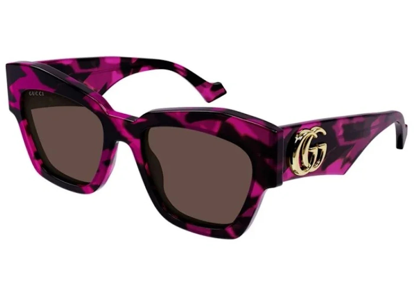 Gucci Cat Eye Sunglasses Havana Pink (GG1422S-005)