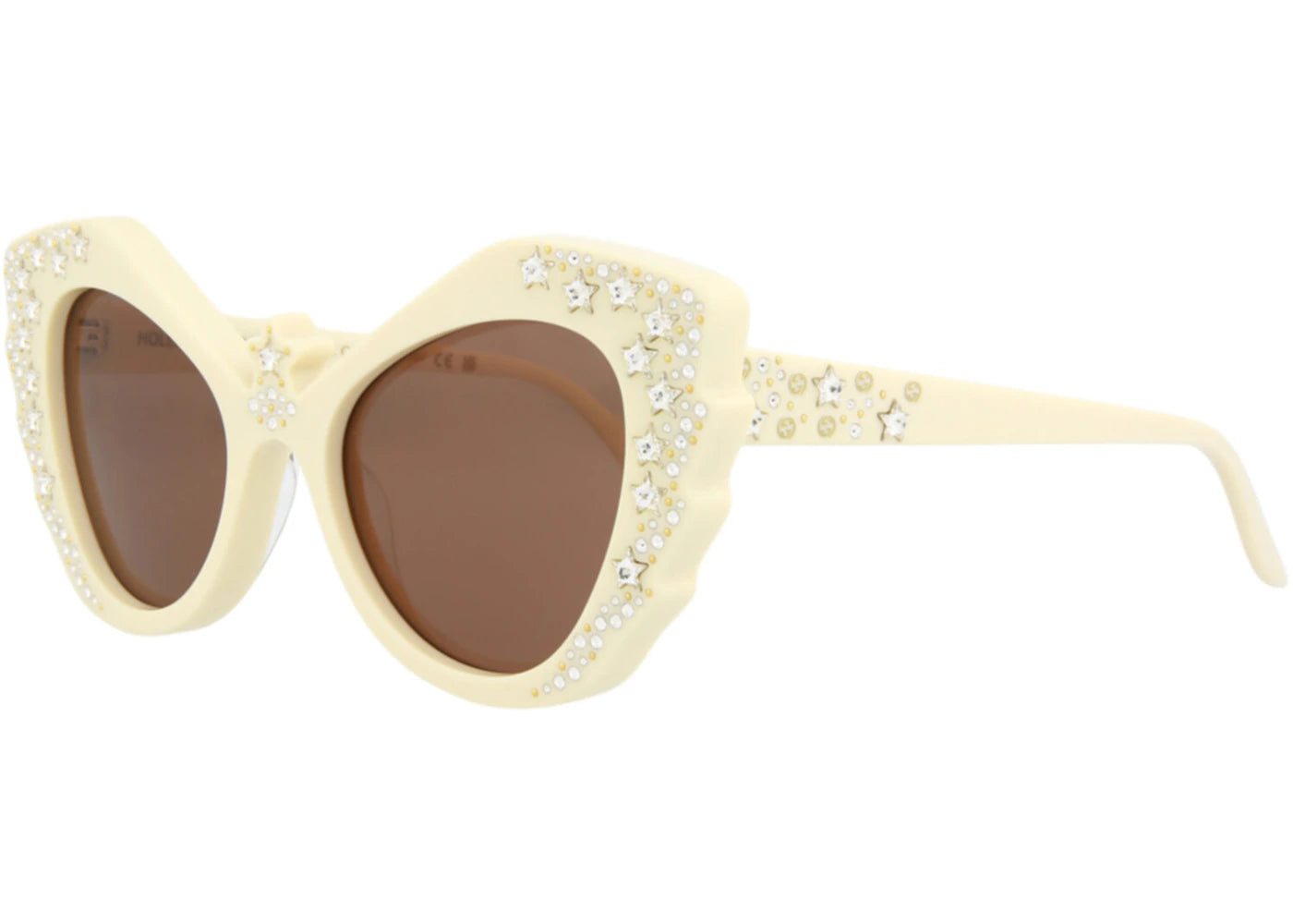 Gucci Cat Eye Sunglasses Ivory/Ivory/Brown (GG1095S-30012868-002)