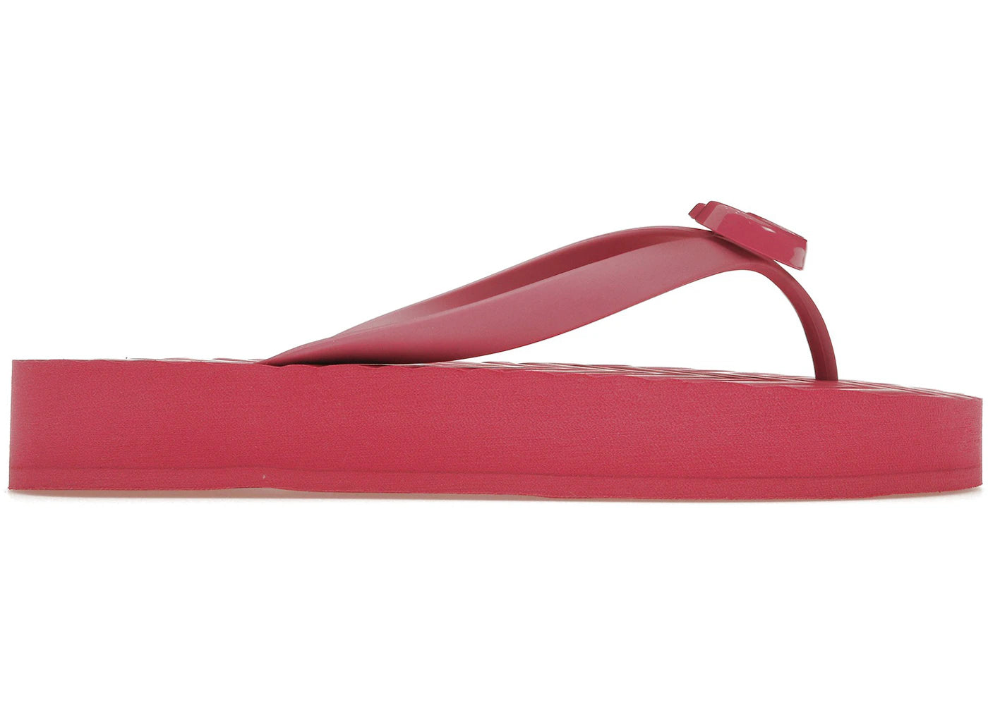 Gucci Chevron Thong Sandal Pink Rubber