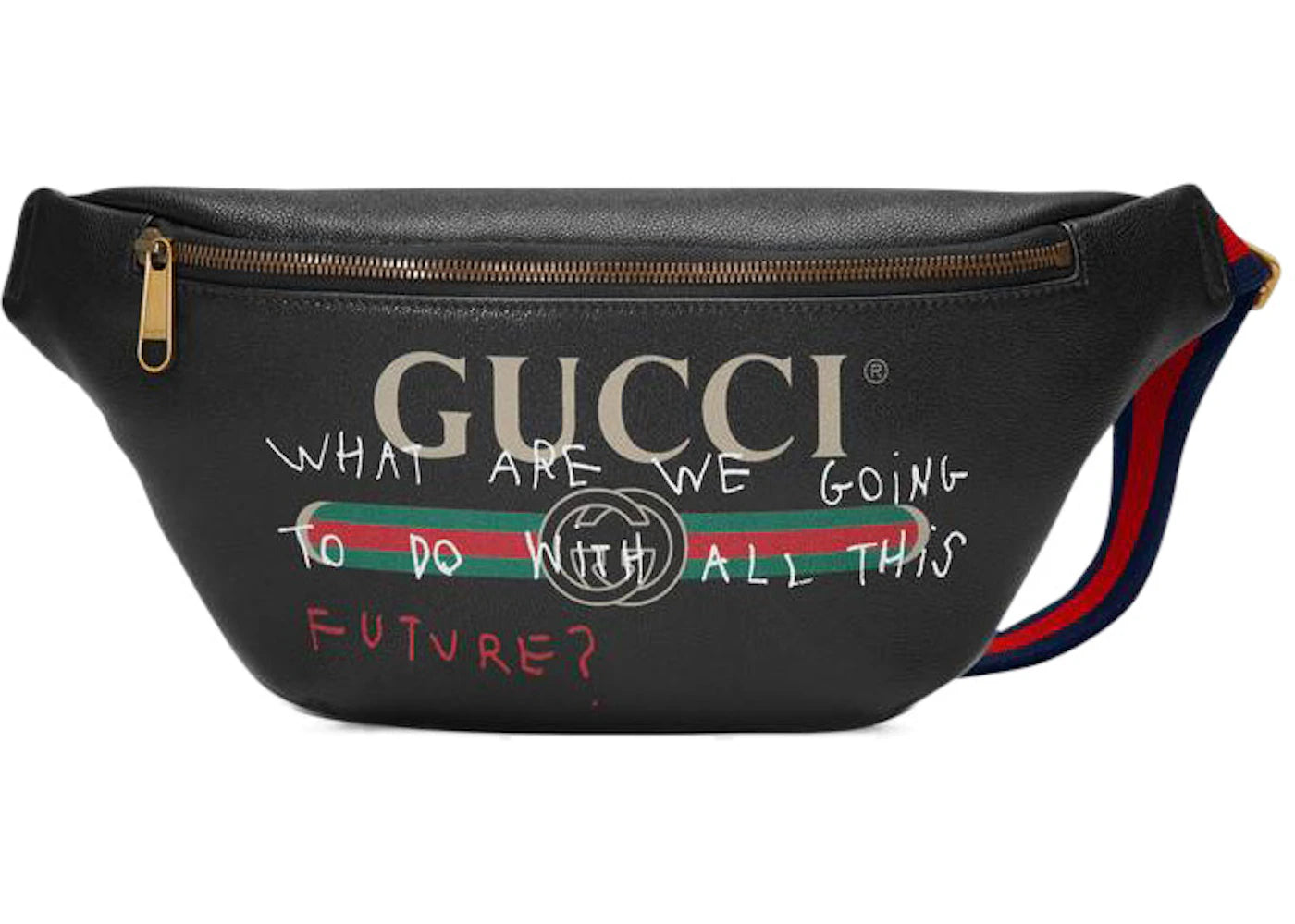 Gucci Coco Capitan Logo Belt Bag Vintage Logo Black