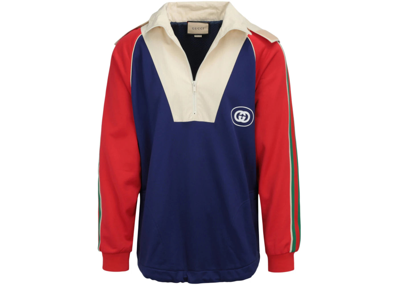 Gucci Colorblock Logo Sweatshirt Blue