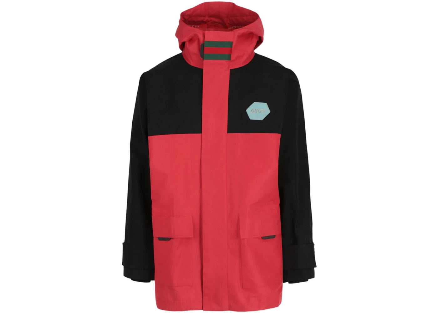 Gucci Colorblock Waterproof Jacket Red