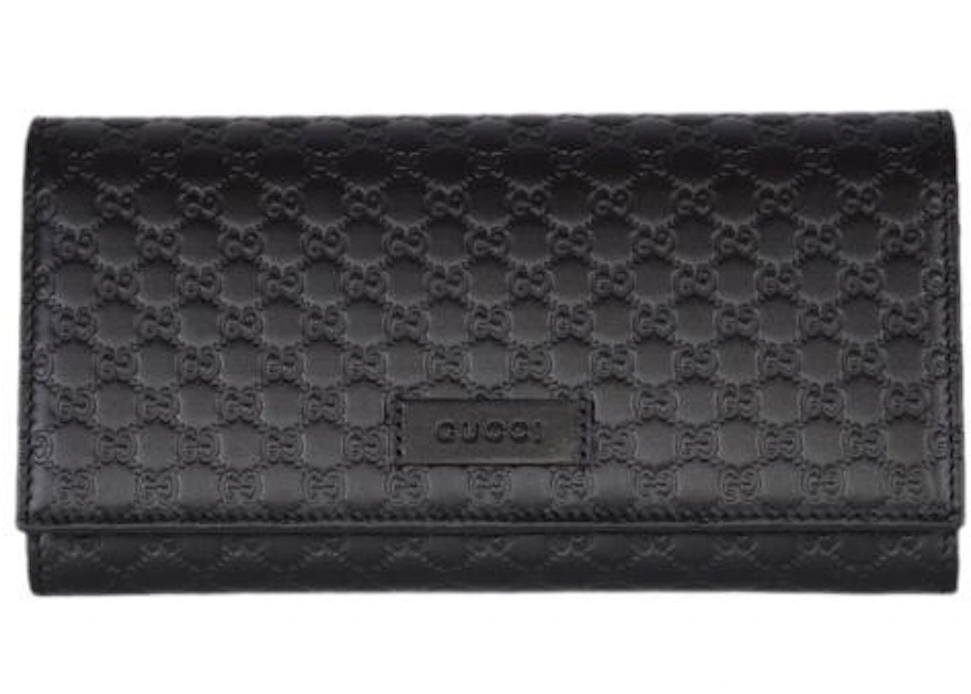 Gucci Continental Wallet MicroGuccissima Black