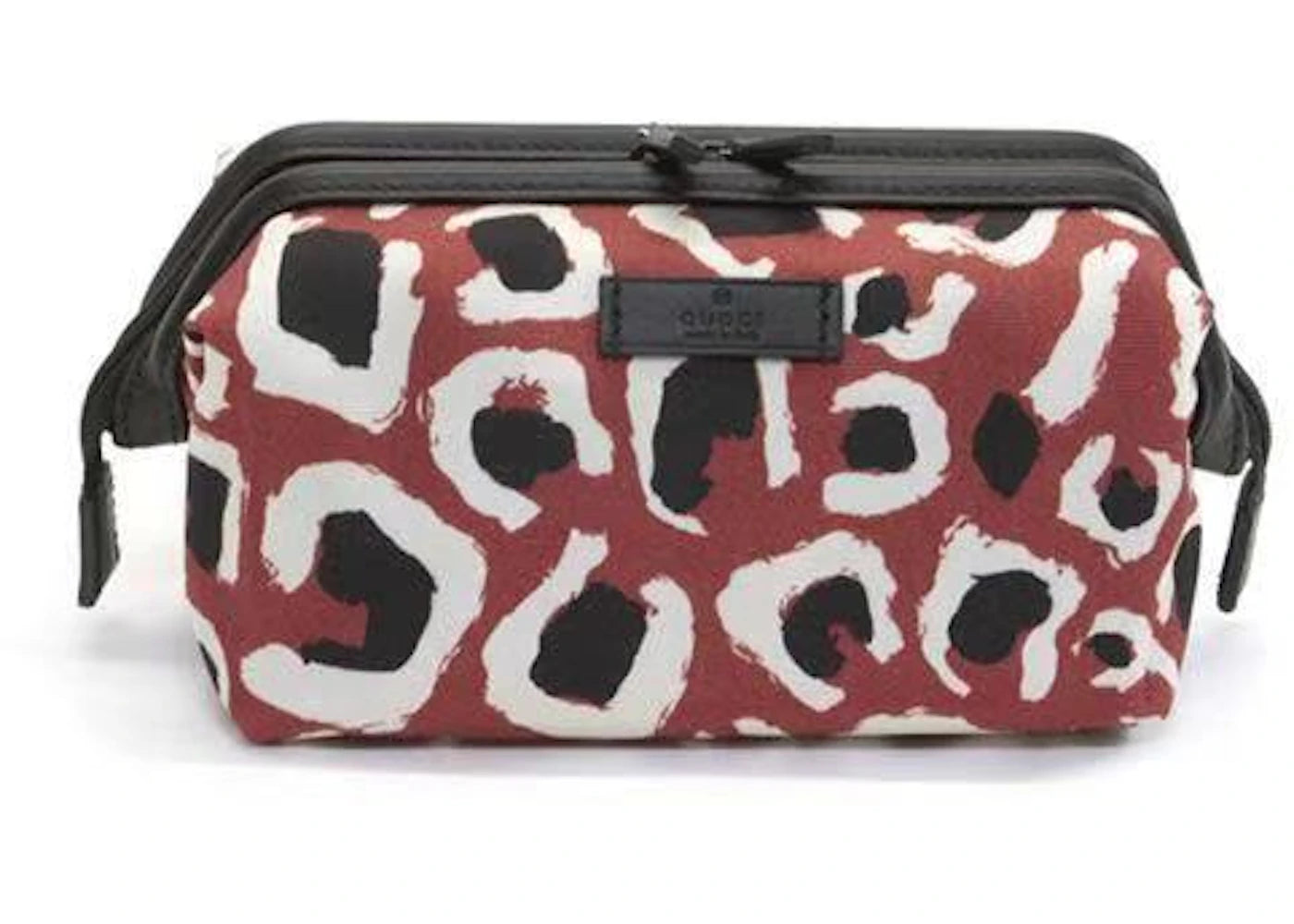 Gucci Cosmetic Bag Leopard Red Multicolor