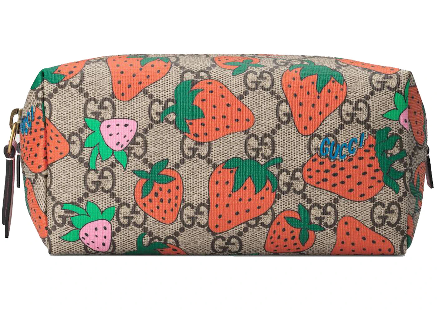 Gucci Cosmetic Case GG Strawberry Beige/Ebony Multicolor