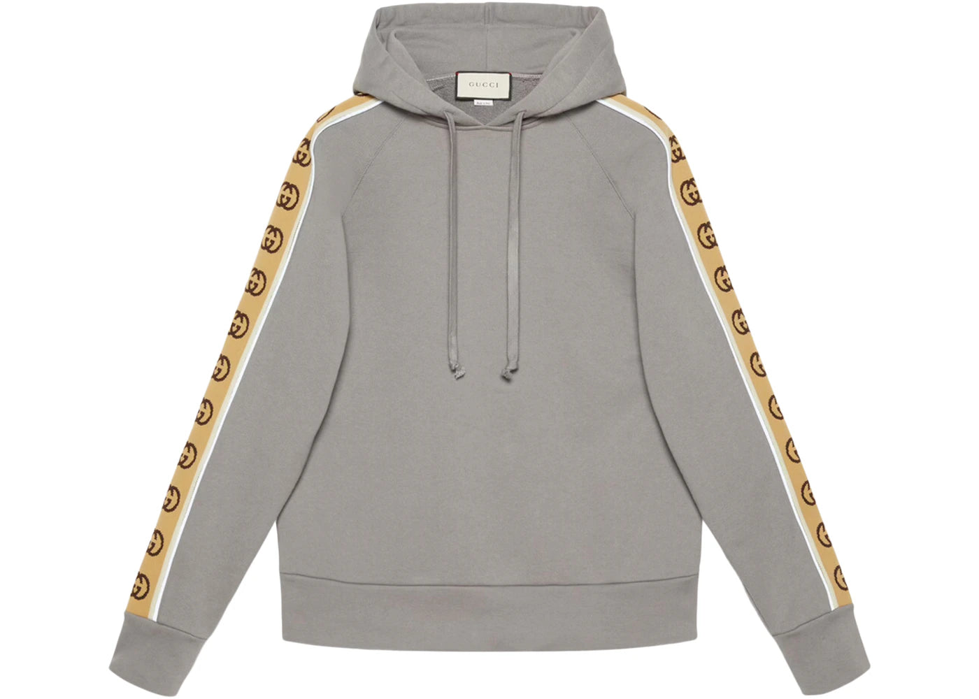 Gucci Cotton Jersey Hooded Sweatshirt Grey