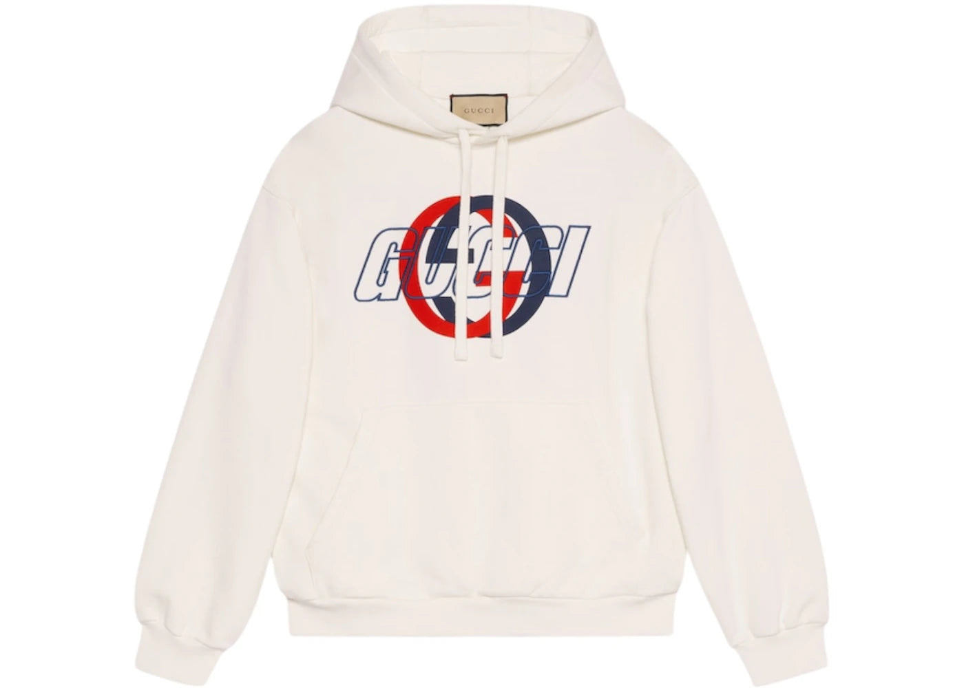 Gucci Cotton Jersey Hooded Sweatshirt Off White