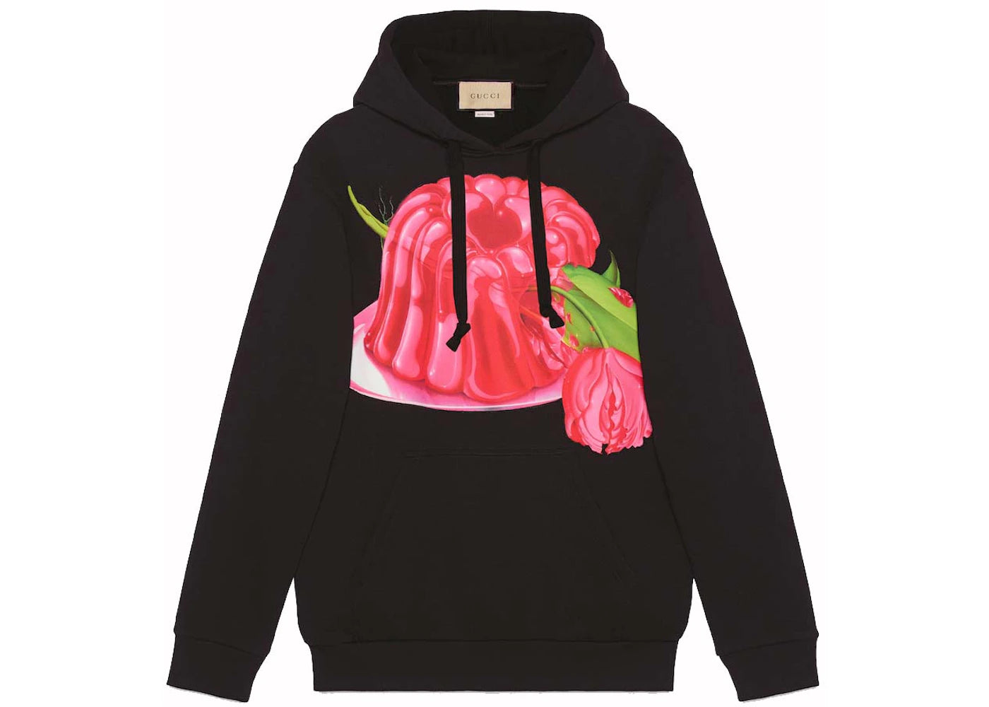 Gucci Cotton Jersey Printed Sweatshirt Black