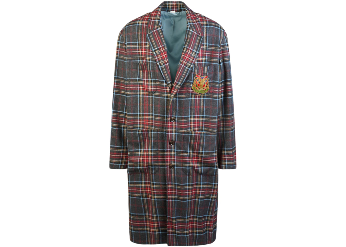 Gucci Crest Coat Dark Grey