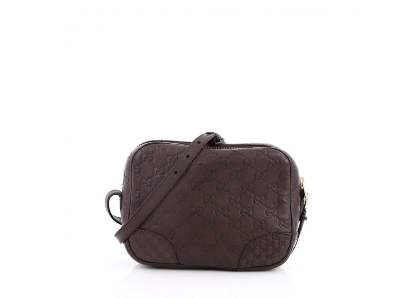 Gucci Bree Disco Crossbody Guccissima Mini Dark Brown