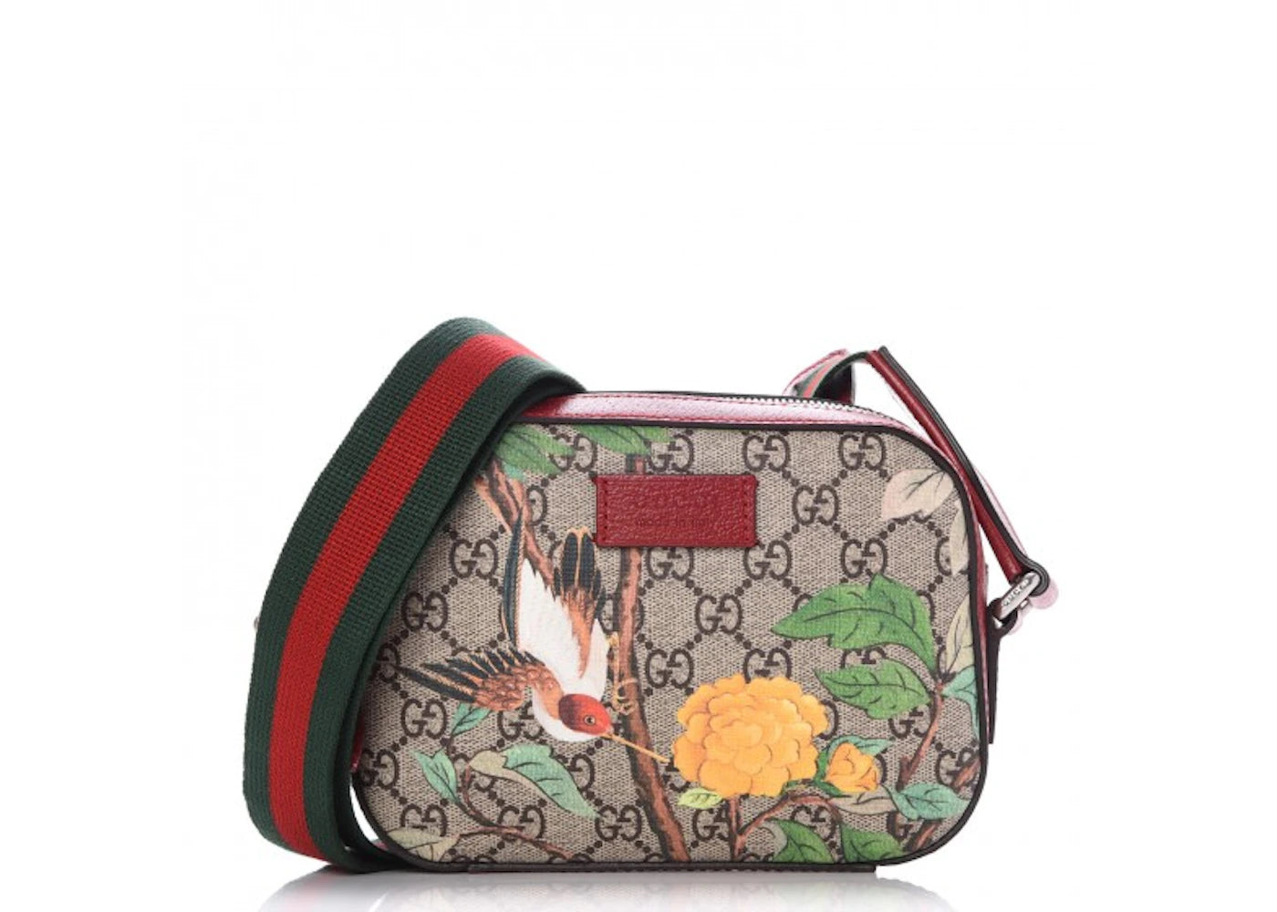 Gucci Crossbody Monogram GG Supreme Tian Mini Red