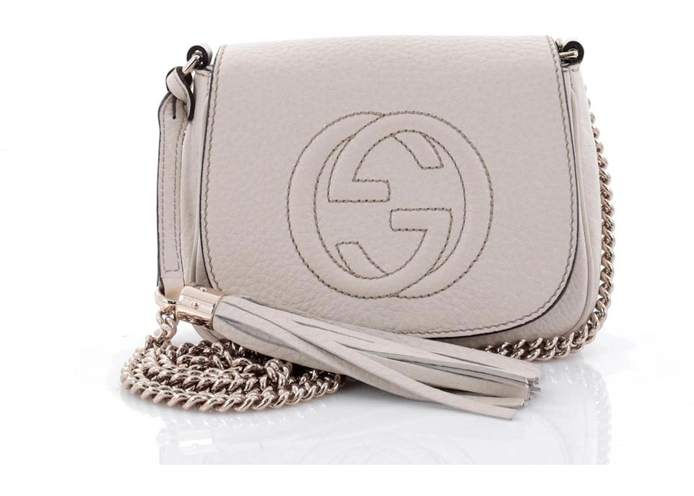 Gucci Soho Chain Crossbody Small Off White