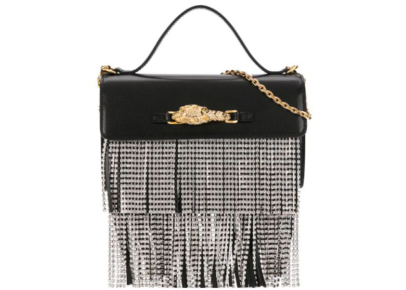 Gucci Crystal Embellished Crossbody Bag Black