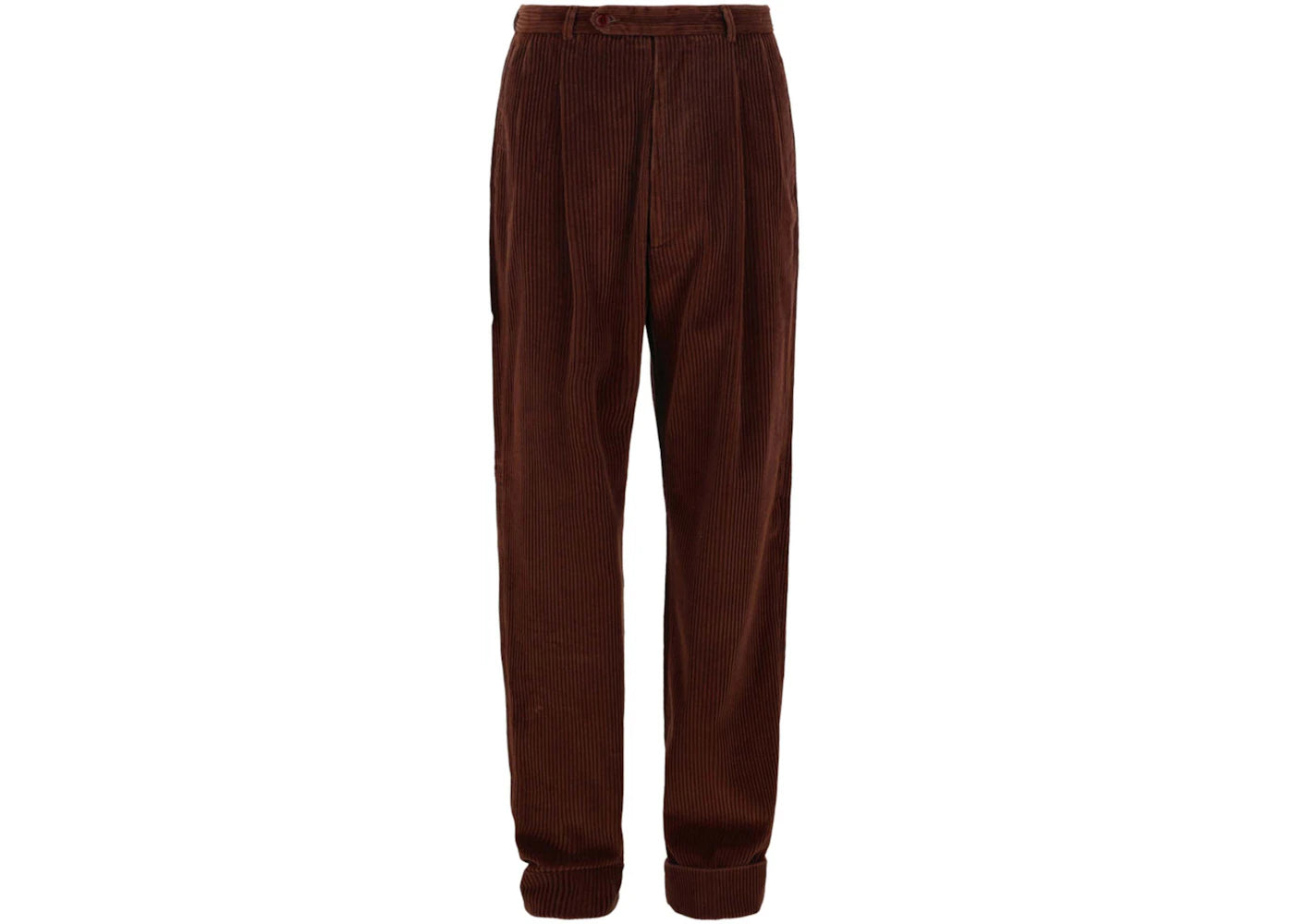 Gucci Cuffed Corduroy Pants Brown