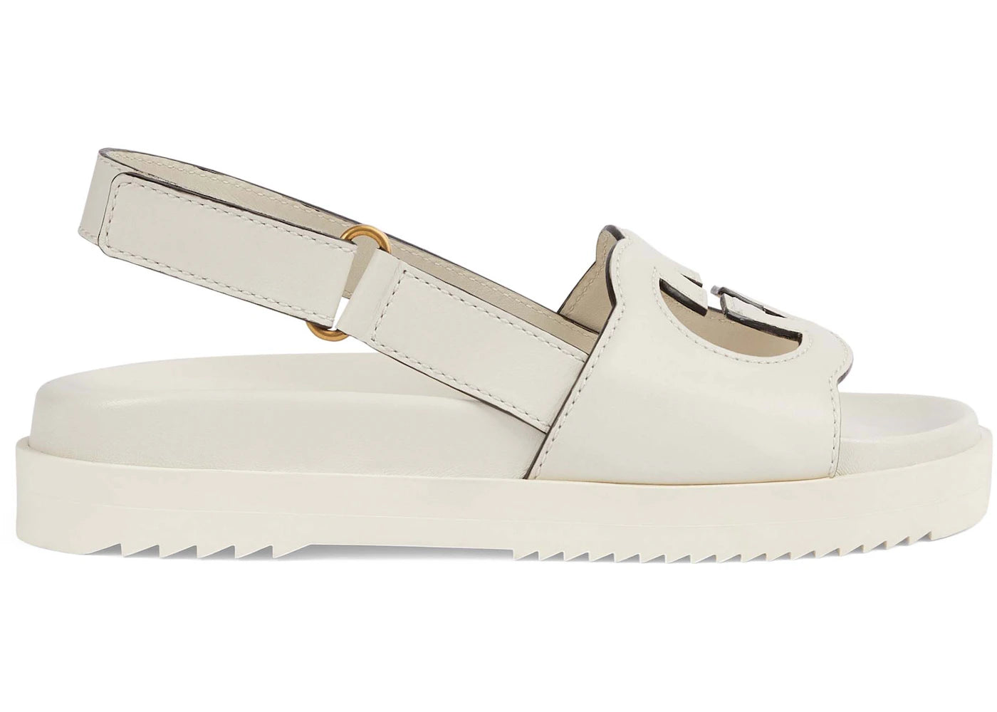 Gucci Damensandale Mit GG White (Women's)