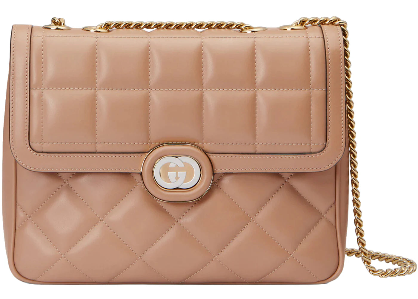 Gucci Deco Small Shoulder Bag Rose Beige