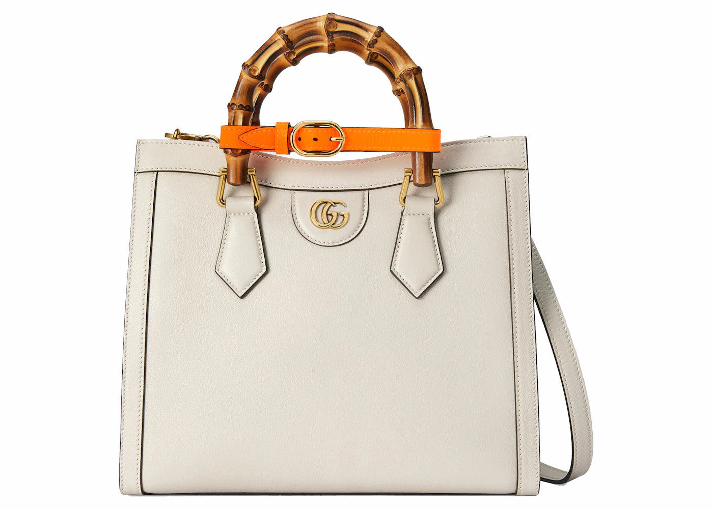 Gucci Diana Small Tote Bag White