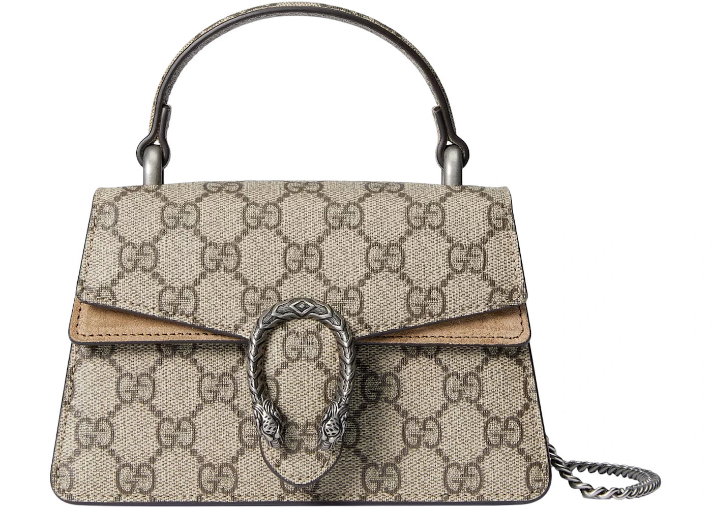 Gucci Dionysus Mini Top Handle Bag Beige/Ebony