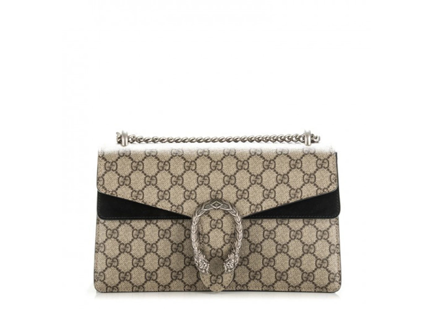 Gucci Dionysus Shoulder Bag GG Supreme Small Brown/Black