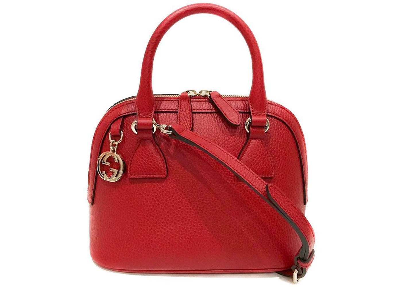 Gucci Dome Crossbody GG Charm Medium Red