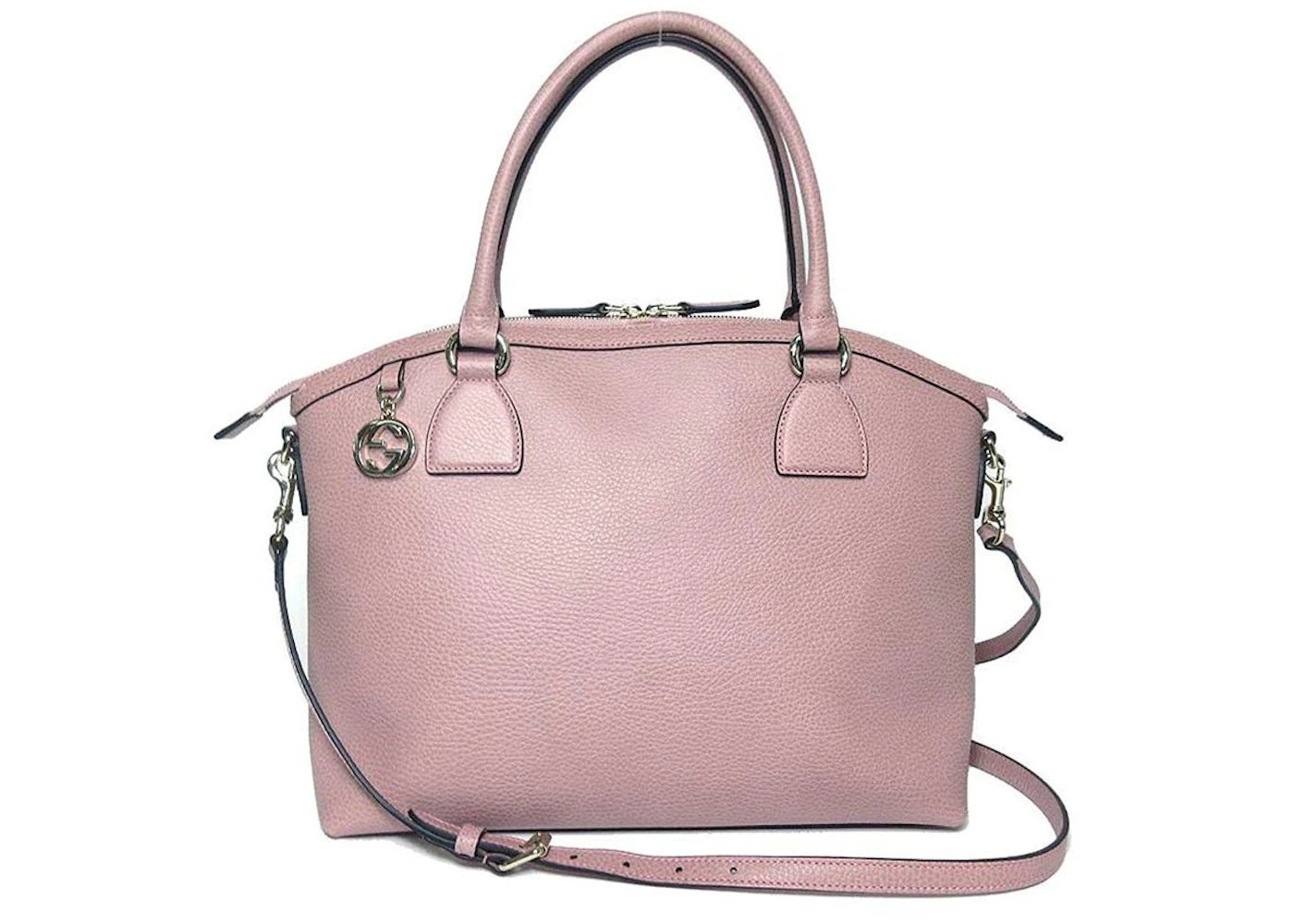 Gucci Dome Handbag GG Charm Dusty Pink