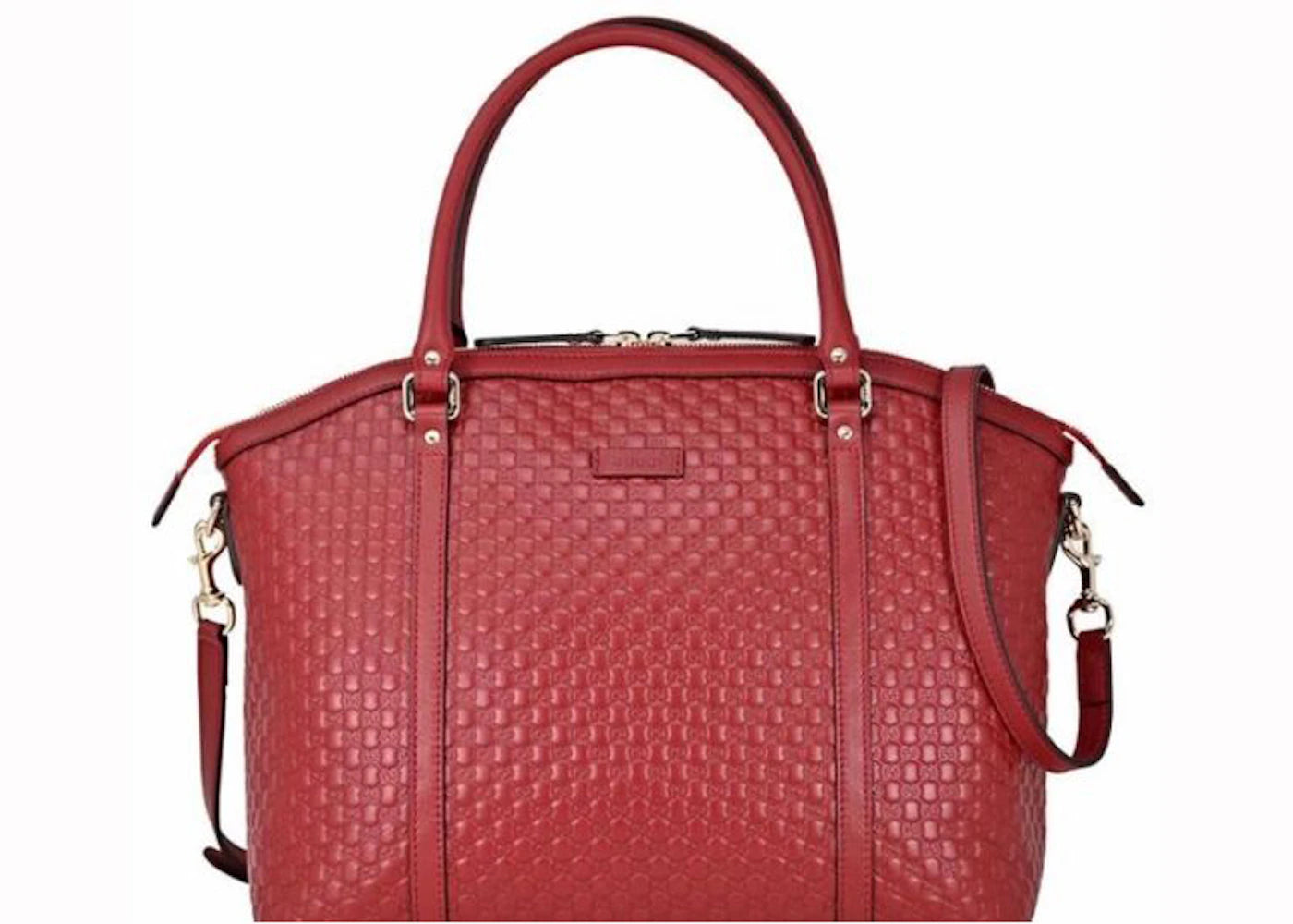 Gucci Dome Shoulder Bag MicroGuccissima Red